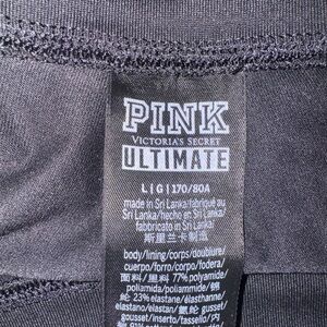 PINK Victoria's Secret Black Ultimate Leggings